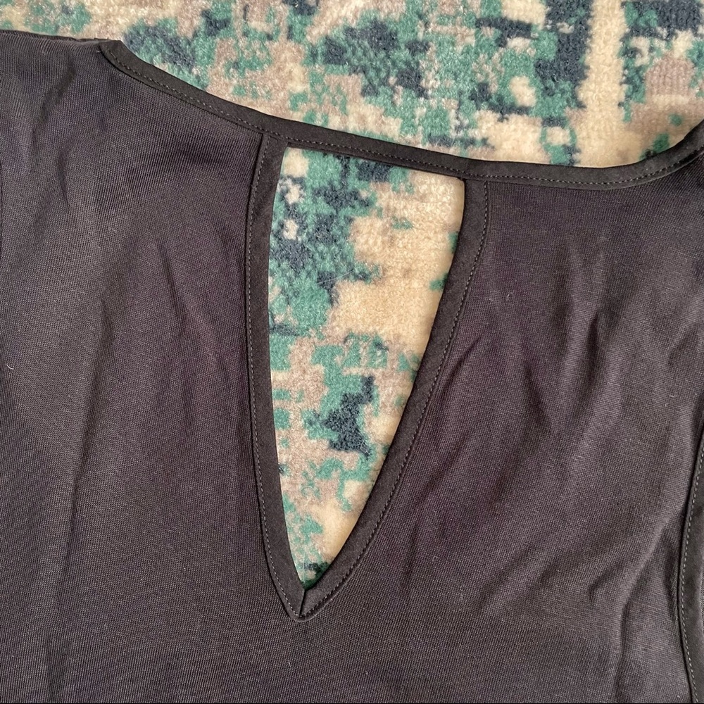 NWT Anthropologie Akemi +Kin Black Sleeveless Dress Sz XS High Side Slits Cutout - Picture 13 of 13